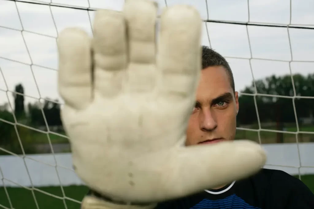 Indoor soccer goalie